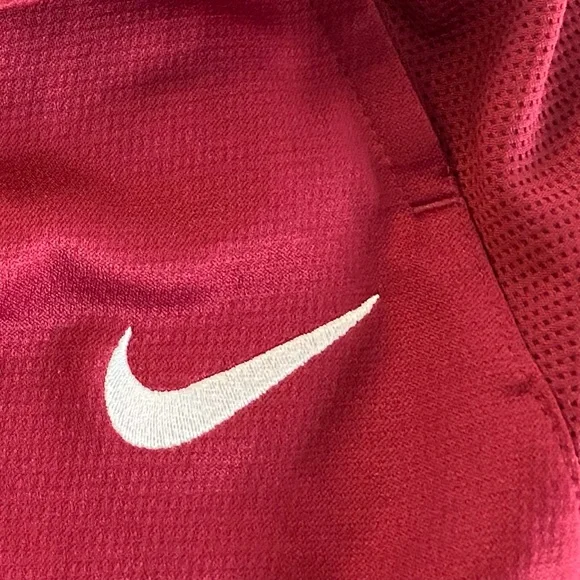 Nike Dri-Fit track pants/jogger’s burgundy & white size Small. Used - Picture 5 of 7